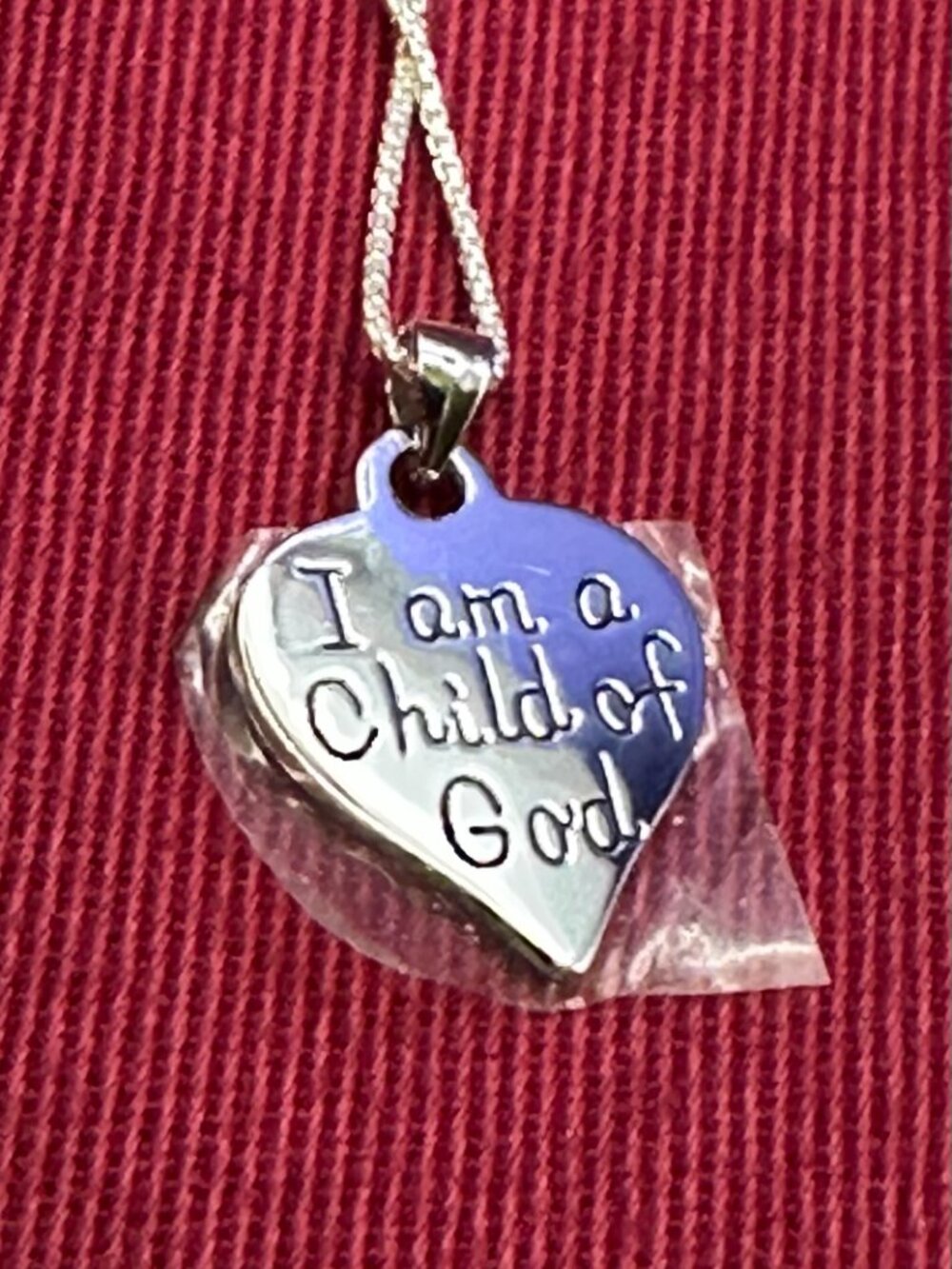 “Child of God” Sterling Pendant Necklace.  New in Box
